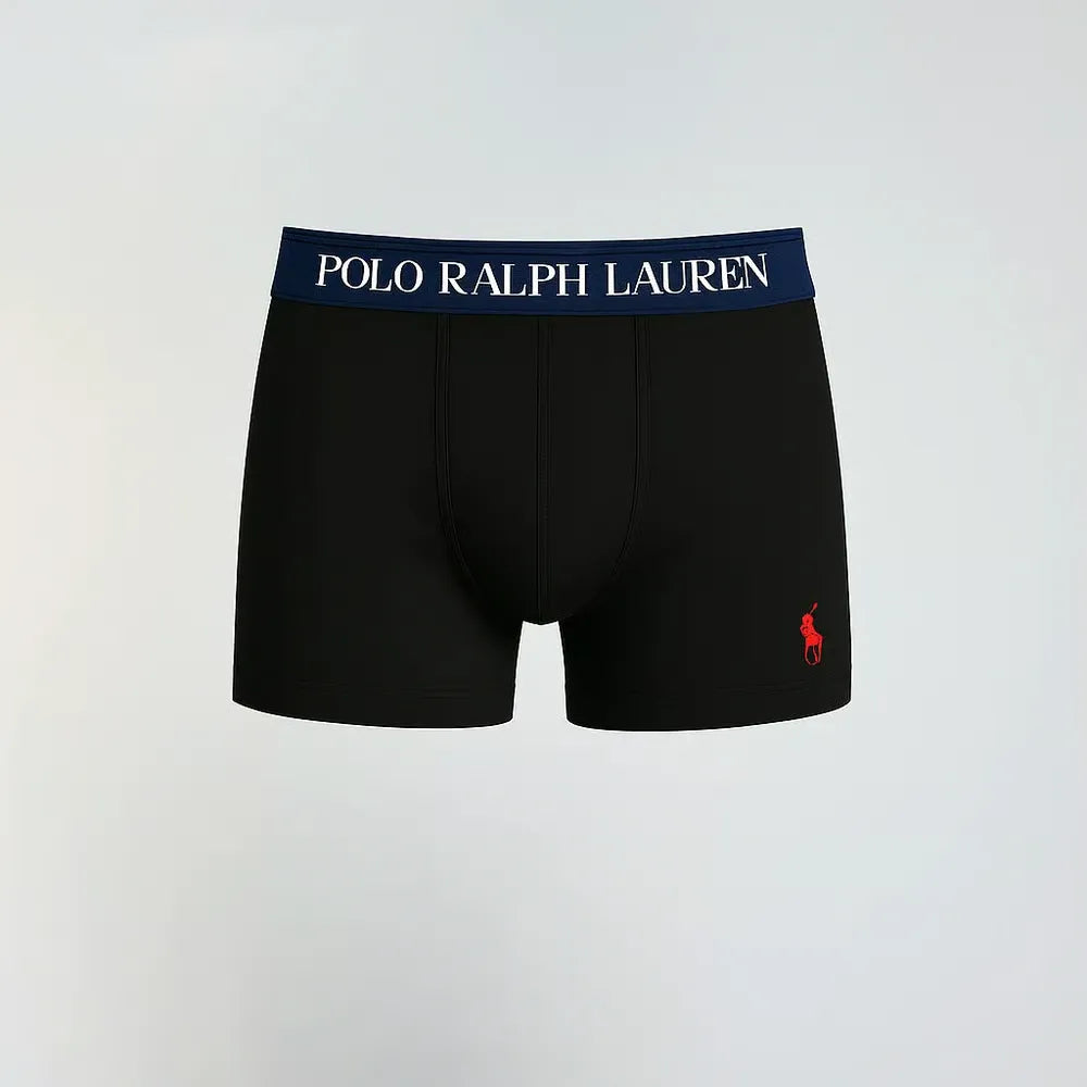 Confezione da 3 Slip Neri RL con cintura blu