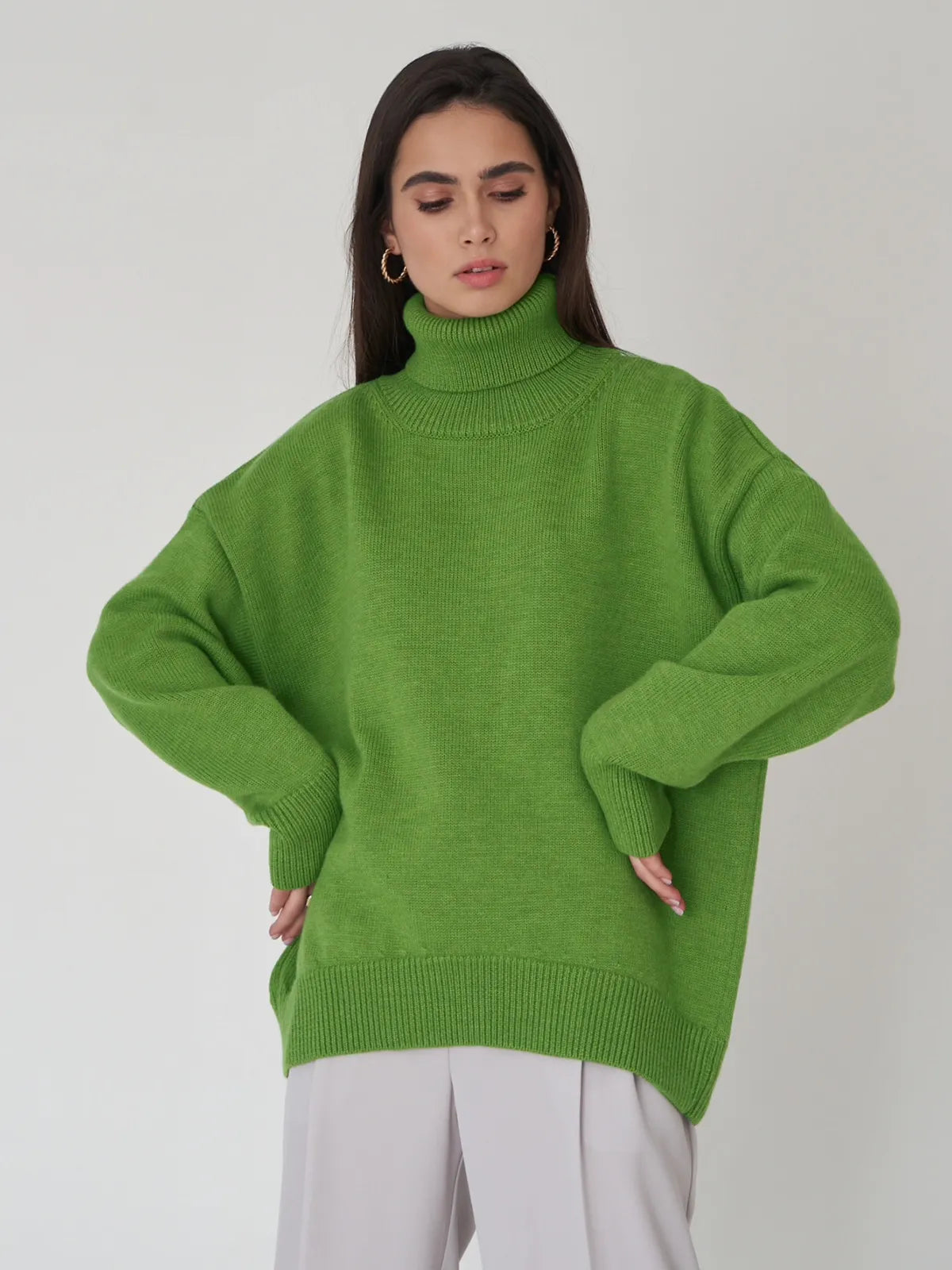 Aurelia – Maglione Oversize a Collo Alto