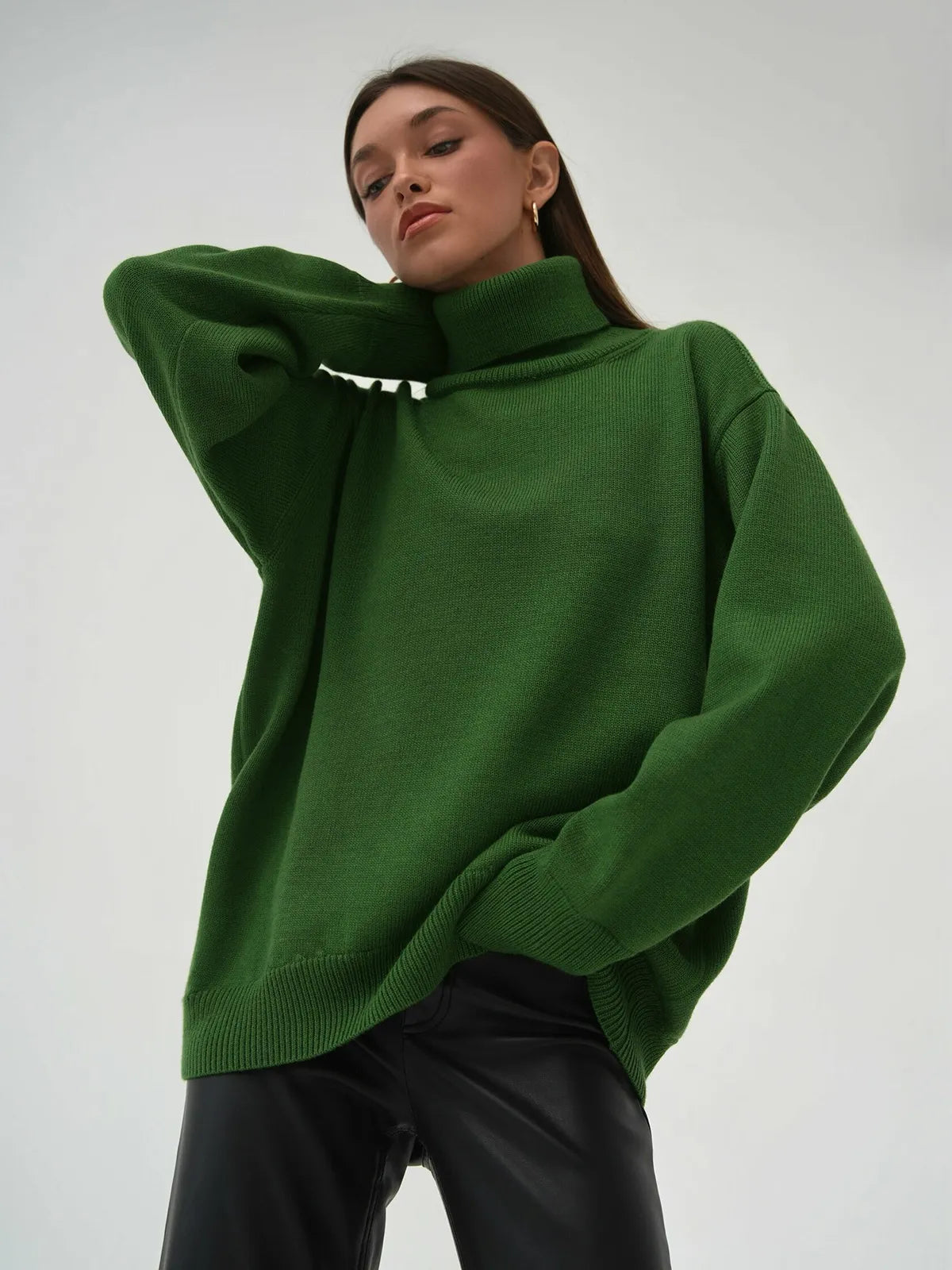 Aurelia – Maglione Oversize a Collo Alto