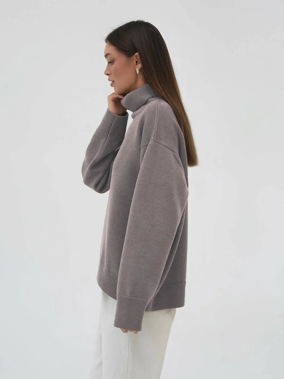 Aurelia – Maglione Oversize a Collo Alto